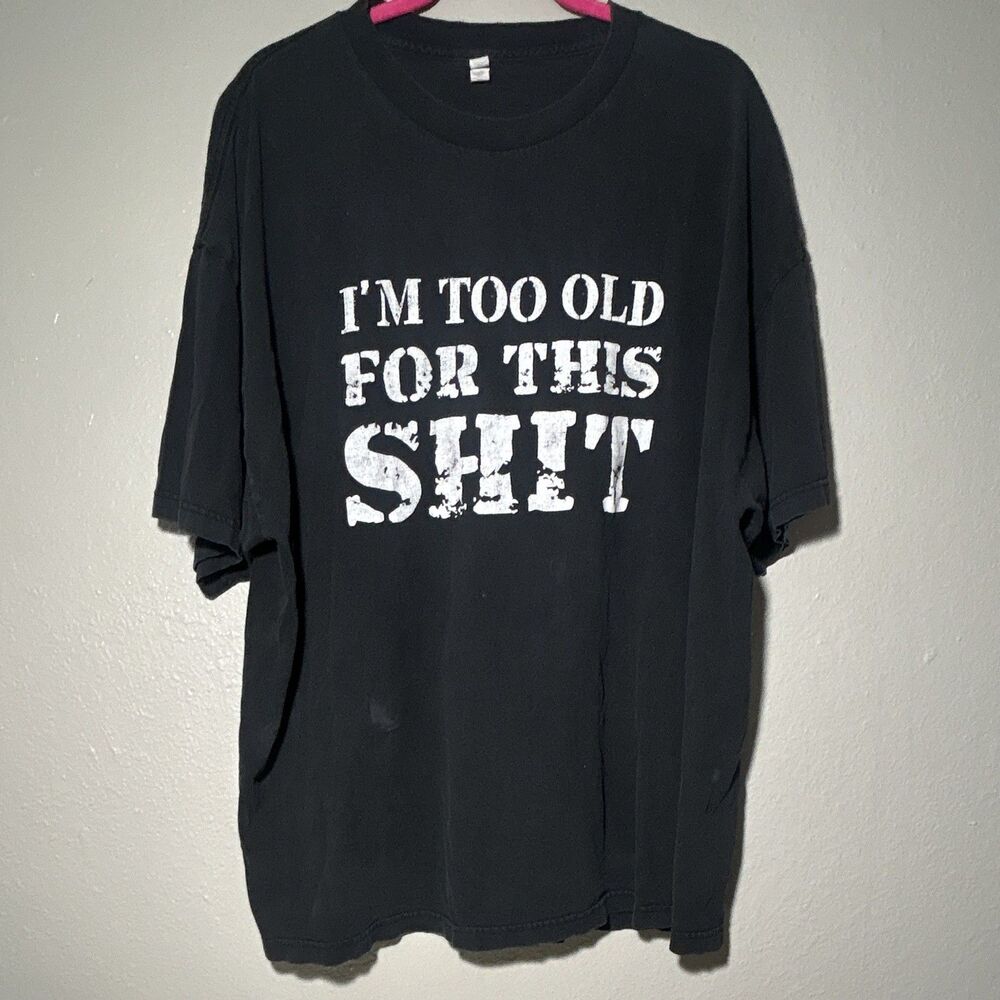 ALSTYLE Men's Black Graphic Tee Crew Neck Short Sleeve 3XL DV Dysfunctional Vets